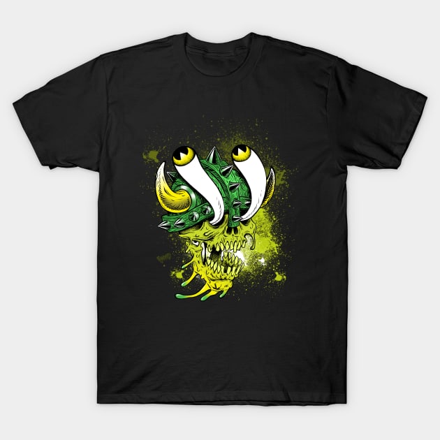 Slime Viking T-Shirt by RynoArts